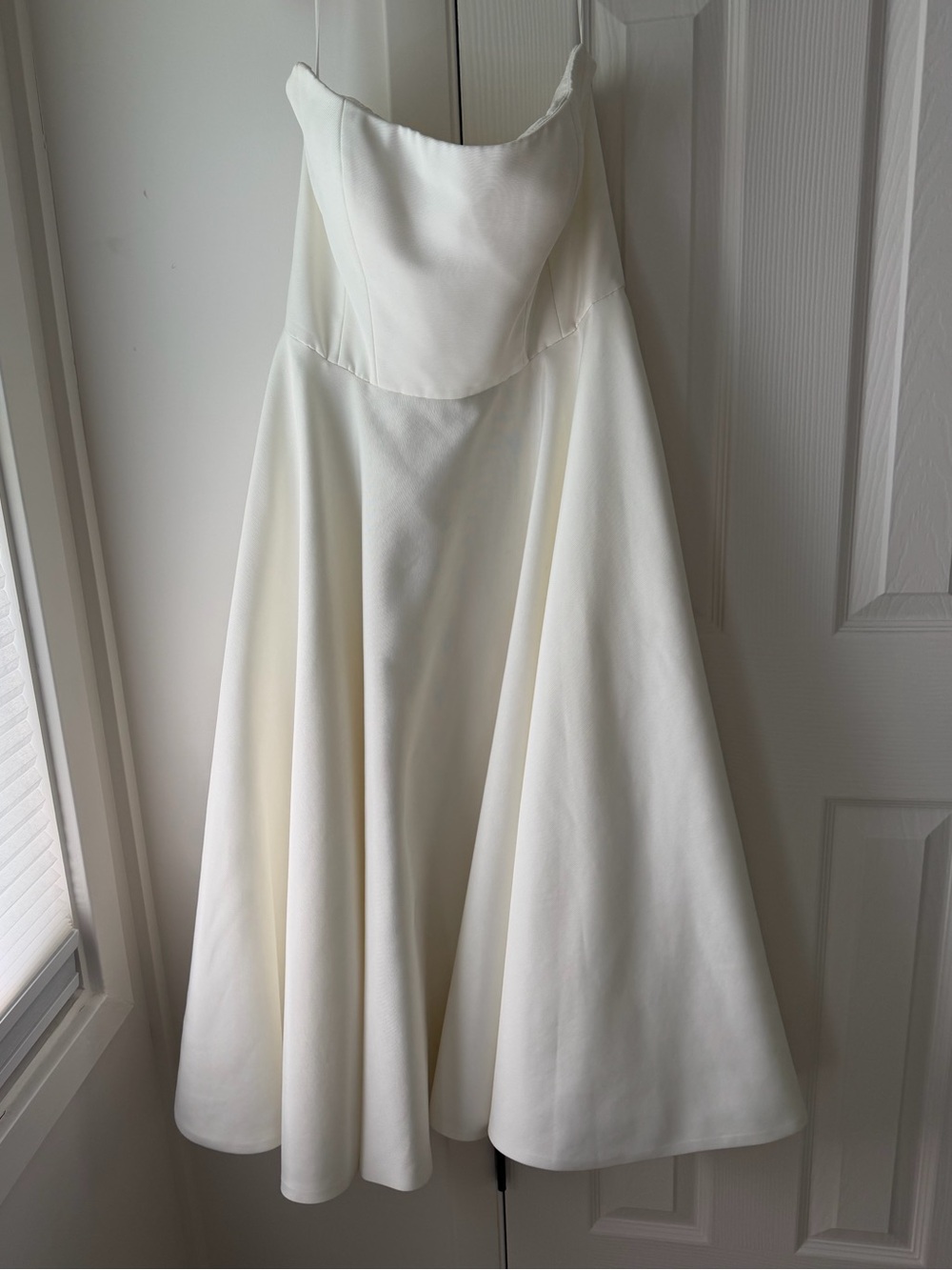 Jenny Yoo Carrie White Strapless Dress - Picture 5 of 6